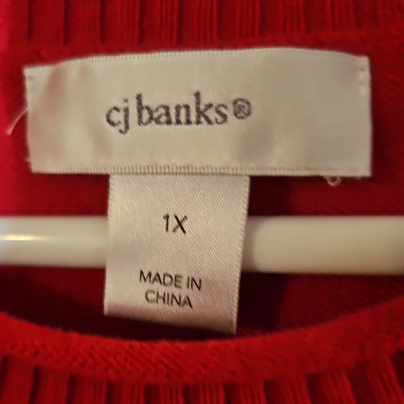 Red Snowman and Penguin Sweater - Picture 3 of 5